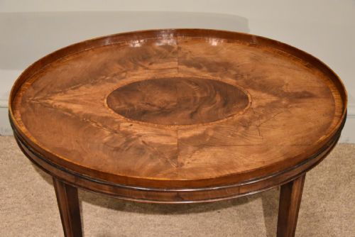 GEORGIAN OVAL TRAY ON STAND - ADDITIONAL PHOTO 2