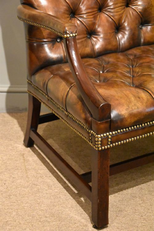 GEORGE III GAINSBOROUGH ARMCHAIR - ADDITIONAL PHOTO 2