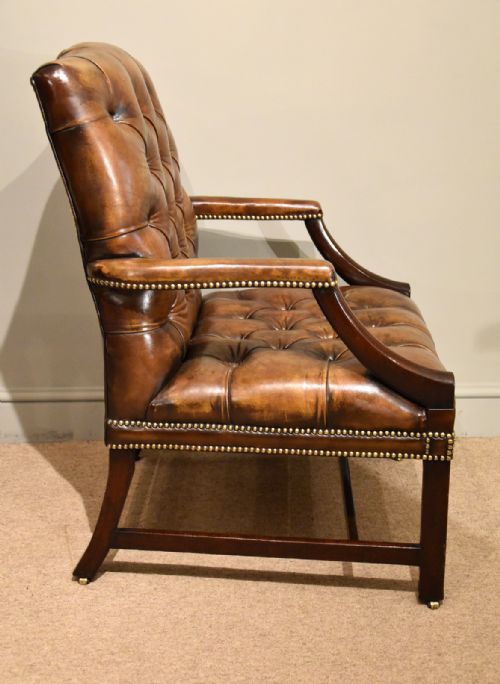 GEORGE III GAINSBOROUGH ARMCHAIR - ADDITIONAL PHOTO 3