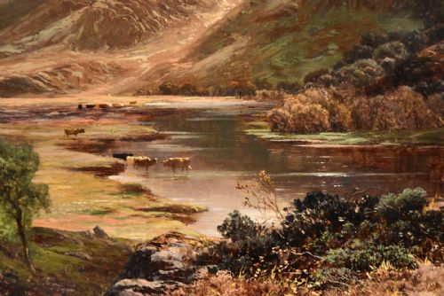 SCENE IN NORTH WALES OIL PAINTING BY CLARENCE ROE - ADDITIONAL PHOTO 3