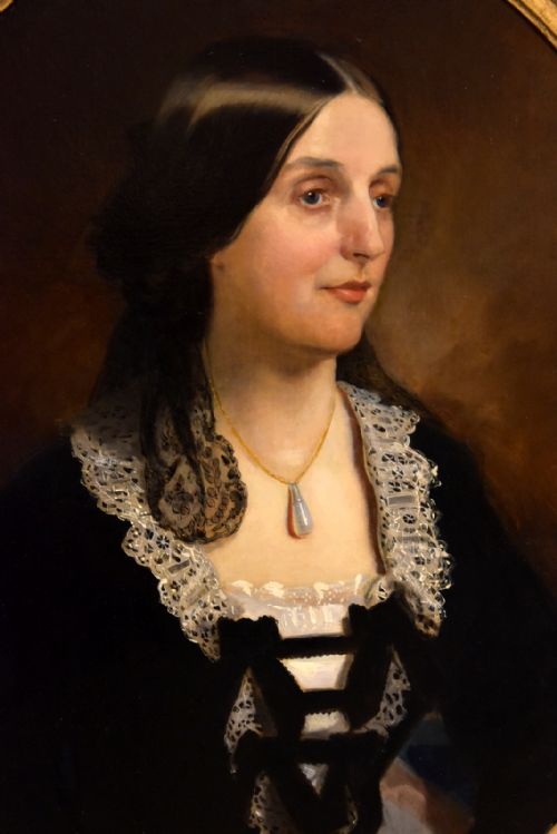 JANE LADY LURGAN OIL PAINTING BY HENRY WEIGALL JUNIOR - ADDITIONAL PHOTO 2