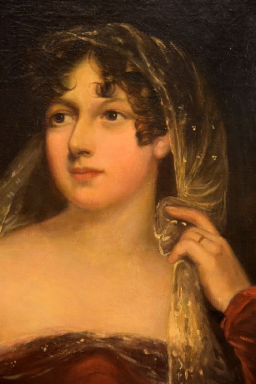 PORTRAIT OF A LADY OIL PAINTING - ADDITIONAL PHOTO 1