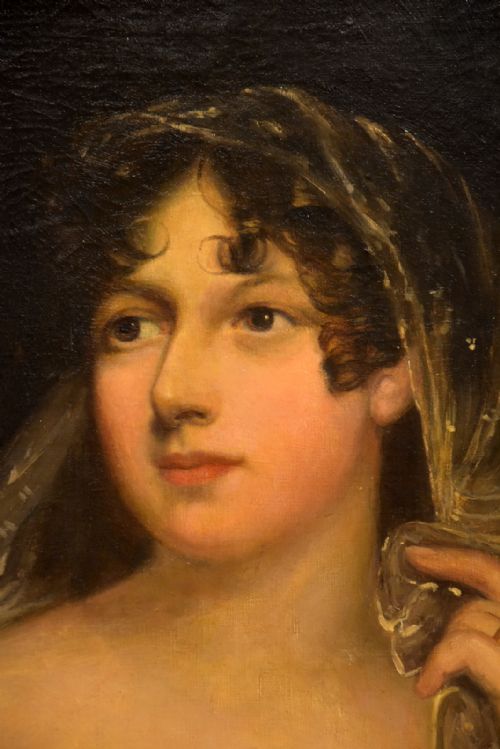 PORTRAIT OF A LADY OIL PAINTING - ADDITIONAL PHOTO 4