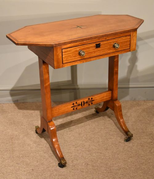 DUTCH SATINWOOD OCCASIONAL SIDE TABLE - ADDITIONAL PHOTO 1