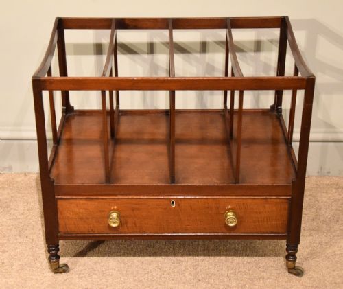 a regency period mahogany canterbury - CATEGORY: ANTIQUE FURNITURE - DATED REGENCY