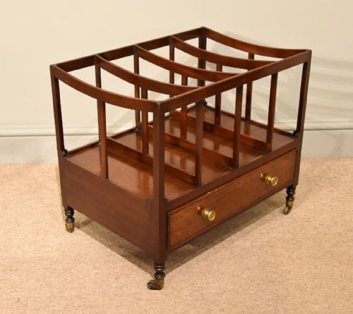 A REGENCY PERIOD MAHOGANY CANTERBURY - ADDITIONAL PHOTO 3