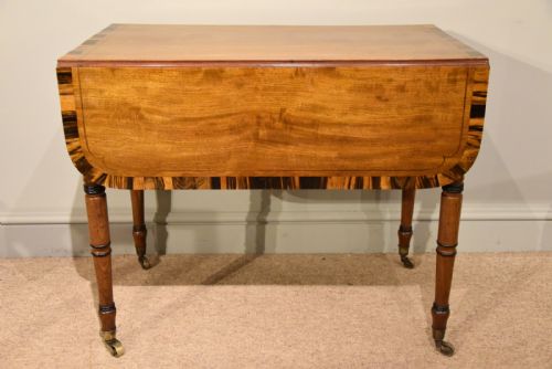 pembroke table george iii mahogany and coromandel - CATEGORY: ANTIQUE TABLES - DATED GEORGIAN