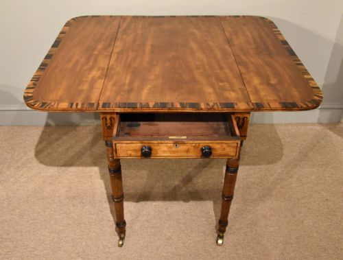 PEMBROKE TABLE GEORGE III MAHOGANY AND COROMANDEL - ADDITIONAL PHOTO 4