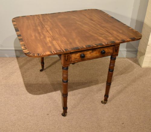 PEMBROKE TABLE GEORGE III MAHOGANY AND COROMANDEL - ADDITIONAL PHOTO 5