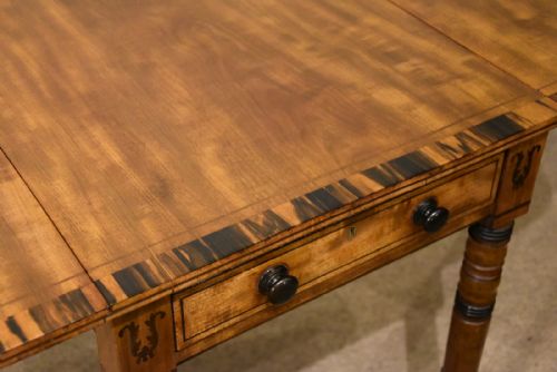 PEMBROKE TABLE GEORGE III MAHOGANY AND COROMANDEL - ADDITIONAL PHOTO 7