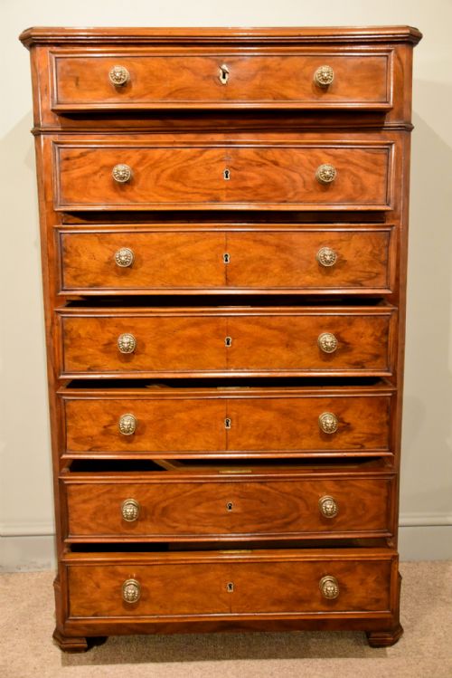 FRENCH WELLINGTON CHEST OF DRAWERS - ADDITIONAL PHOTO 1