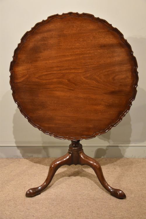 19th century pie crust turning table - CATEGORY: ANTIQUE TABLES - DATED 19TH CENTURY
