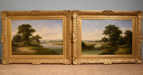 country views by walter heath williams - CATEGORY: ANTIQUE ART - DATED 19TH CENTURY