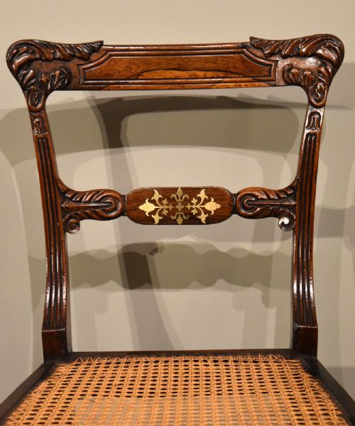 REGENCY ROSEWOOD PAIR OF CHAIRS - ADDITIONAL PHOTO 3
