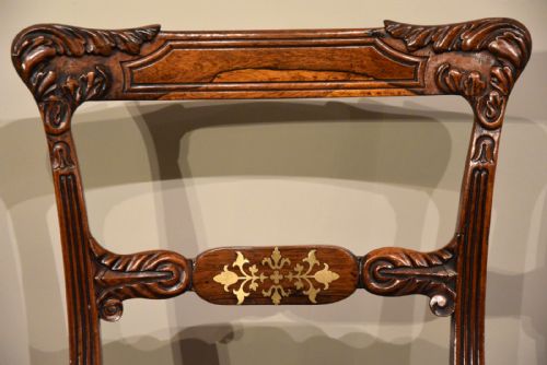 REGENCY ROSEWOOD PAIR OF CHAIRS - ADDITIONAL PHOTO 4
