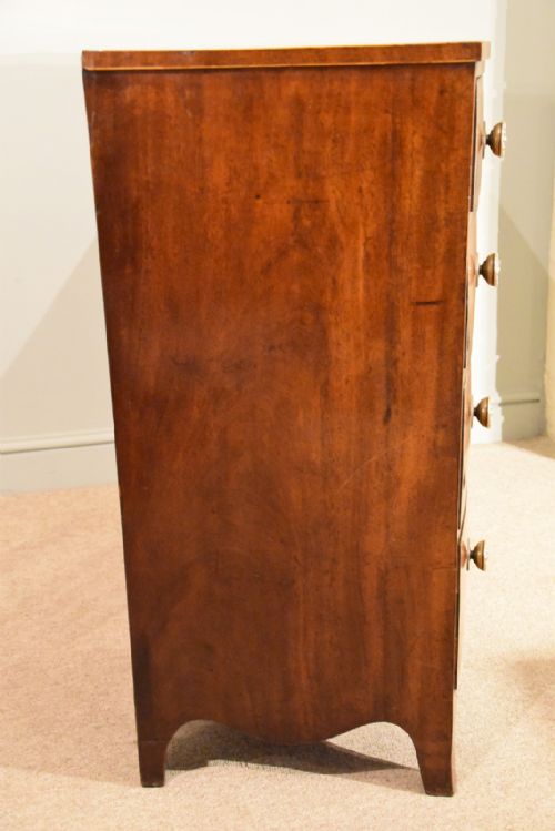 GEORGE III BOW FRONTED CHEST OF DRAWERS - ADDITIONAL PHOTO 7