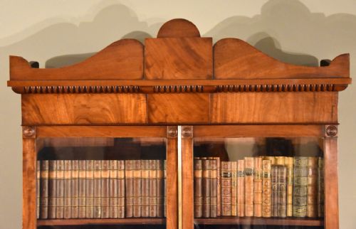 REGENCY MAHOGANY SECRETAIRE BOOKCASE - ADDITIONAL PHOTO 9