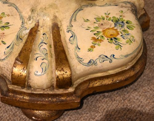 VICTORIAN PAINTED FLOOR LAMP HAND PAINTED - ADDITIONAL PHOTO 4