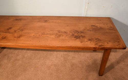 A LARGE FRENCH ELM FARMHOUSE TABLE - ADDITIONAL PHOTO 2