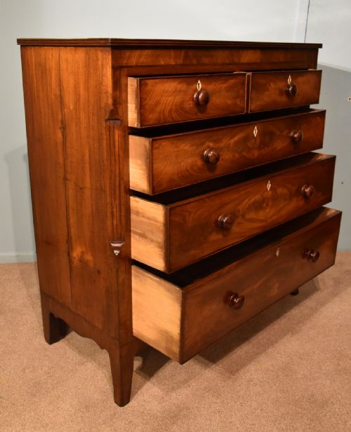 CHEST OF DRAWERS FLAME MAHOGANY - ADDITIONAL PHOTO 1