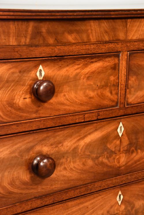 CHEST OF DRAWERS FLAME MAHOGANY - ADDITIONAL PHOTO 3