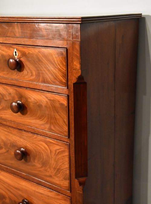 CHEST OF DRAWERS FLAME MAHOGANY - ADDITIONAL PHOTO 5