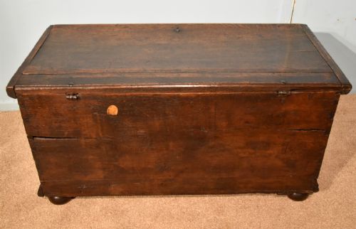 CARVED OAK COFFER TRUNK - ADDITIONAL PHOTO 7
