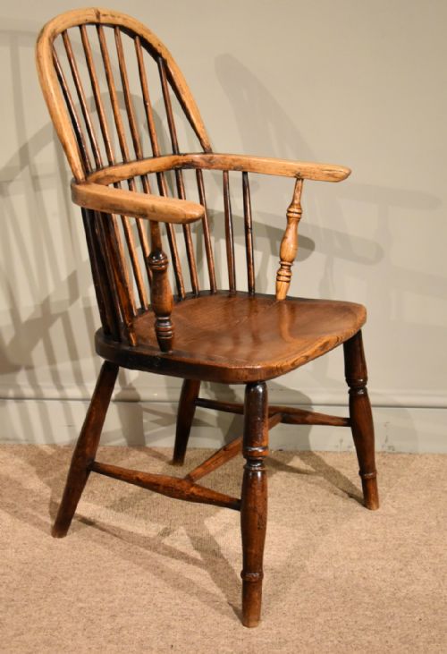 ASH ELM WINDSOR ARMCHAIRS HIS AND HERS - ADDITIONAL PHOTO 2