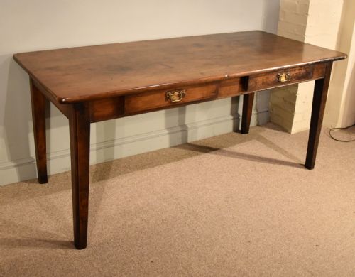 french cherry wood farmhouse table - CATEGORY: ANTIQUE TABLES - DATED 19TH CENTURY