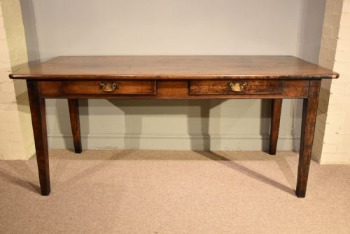 FRENCH CHERRY WOOD FARMHOUSE TABLE - ADDITIONAL PHOTO 1
