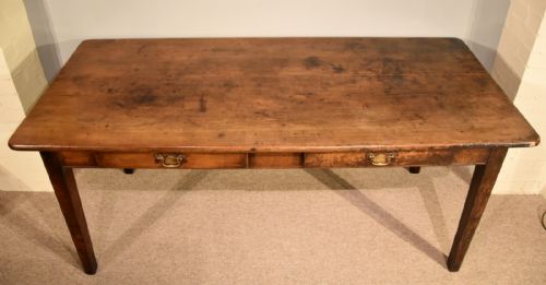 FRENCH CHERRY WOOD FARMHOUSE TABLE - ADDITIONAL PHOTO 6