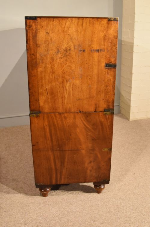 19TH CENTURY MILITARY CAMPAIGN CHEST OF DRAWERS - ADDITIONAL PHOTO 6