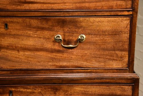 GEORGE III MAHOGANY CHEST ON CHEST TALLBOY - ADDITIONAL PHOTO 4