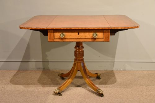 REGENCY SATINWOOD PEMBROKE TABLE - ADDITIONAL PHOTO 1
