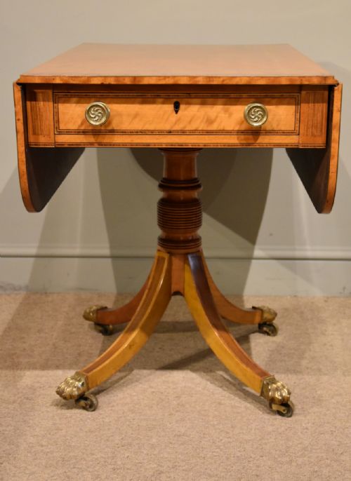 REGENCY SATINWOOD PEMBROKE TABLE - ADDITIONAL PHOTO 2