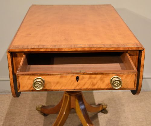 REGENCY SATINWOOD PEMBROKE TABLE - ADDITIONAL PHOTO 4