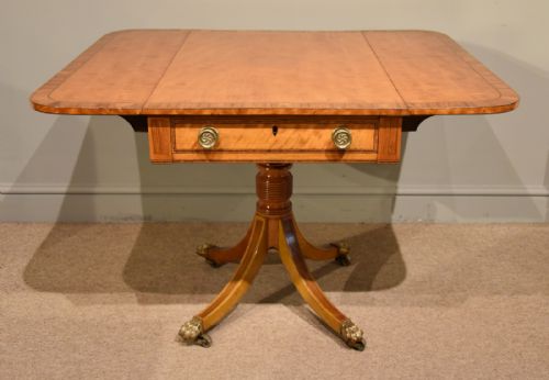 REGENCY SATINWOOD PEMBROKE TABLE - ADDITIONAL PHOTO 5