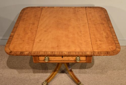 REGENCY SATINWOOD PEMBROKE TABLE - ADDITIONAL PHOTO 6
