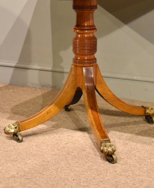 REGENCY SATINWOOD PEMBROKE TABLE - ADDITIONAL PHOTO 7
