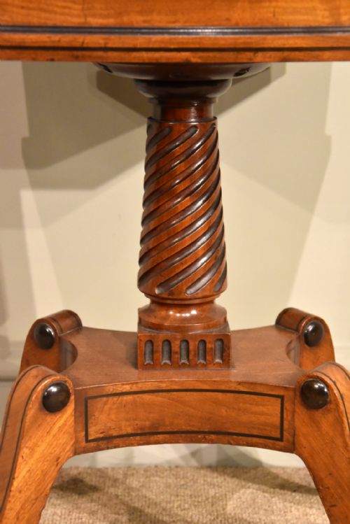 REGENCY PERIOD MAHOGANY TEA POY - ADDITIONAL PHOTO 4