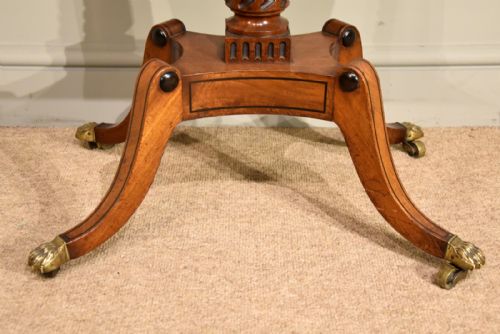 REGENCY PERIOD MAHOGANY TEA POY - ADDITIONAL PHOTO 5