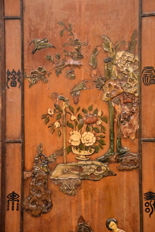 CHINESE LACQUERED PANELS SCREEN - ADDITIONAL PHOTO 2
