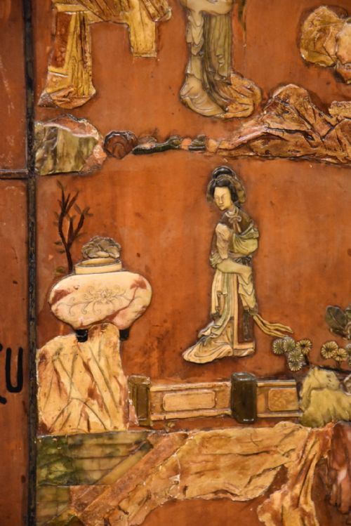 CHINESE LACQUERED PANELS SCREEN - ADDITIONAL PHOTO 4