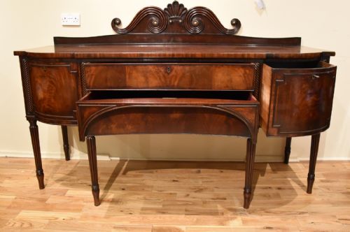 REGENCY BOW ENDED SIDEBOARD OF GILLOWS DESIGN - ADDITIONAL PHOTO 6