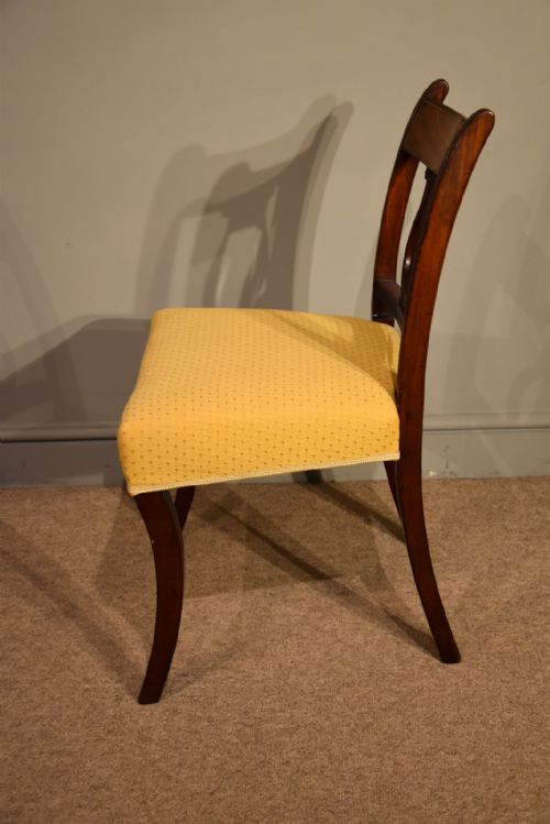 REGENCY BRASS INLAID HARP SIDE CHAIRS - ADDITIONAL PHOTO 5