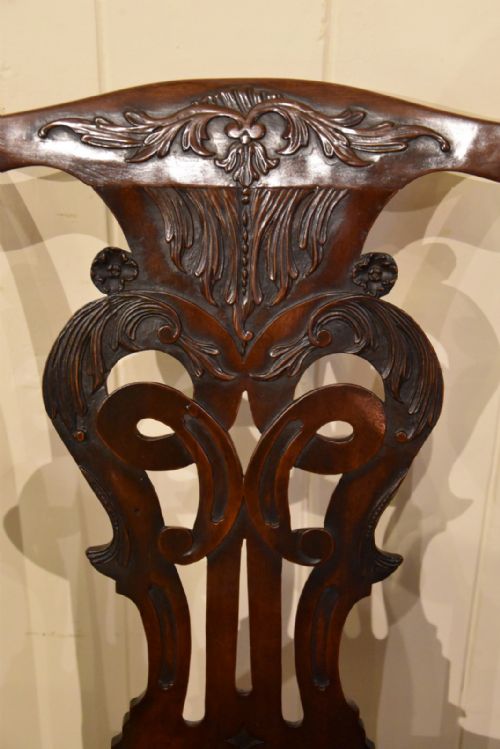 PAIR MAHOGANY ARMCHAIRS MID 18TH CENTURY - ADDITIONAL PHOTO 3