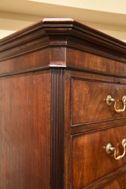 GEORGE III TALLBOY CHEST ON CHEST - ADDITIONAL PHOTO 7