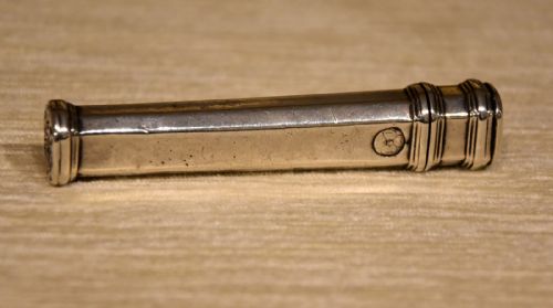 SILVER COLOURED METAL SEALING WAX BOX 1700 - ADDITIONAL PHOTO 5