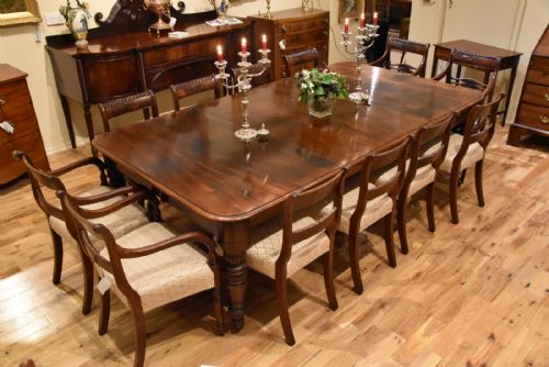 A CUBAN MAHOGANY WILLIAM IV DINING TABLE - ADDITIONAL PHOTO 2