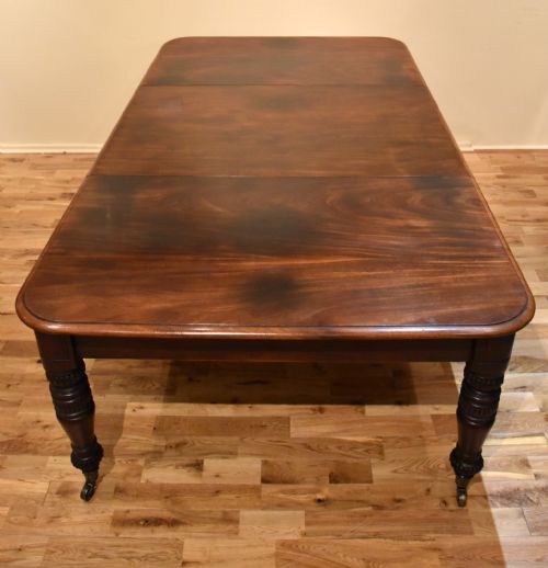 A CUBAN MAHOGANY WILLIAM IV DINING TABLE - ADDITIONAL PHOTO 4